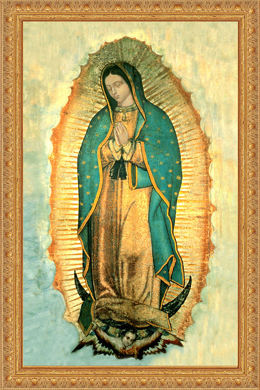 - Our Lady of Guadalupe on Canvas, 20x36 - Frame 8483