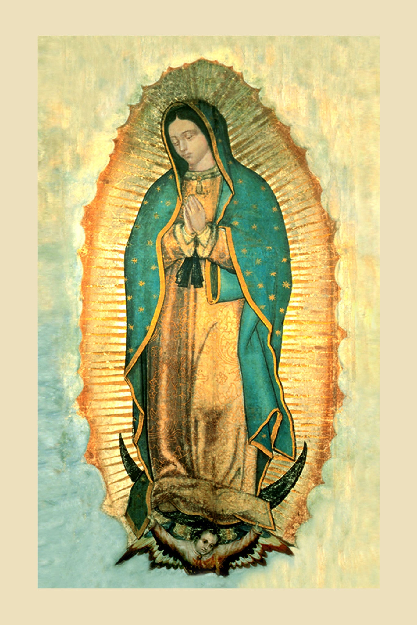 Our Lady of Guadalupe on Canvas - Unframed (rolled in tube)