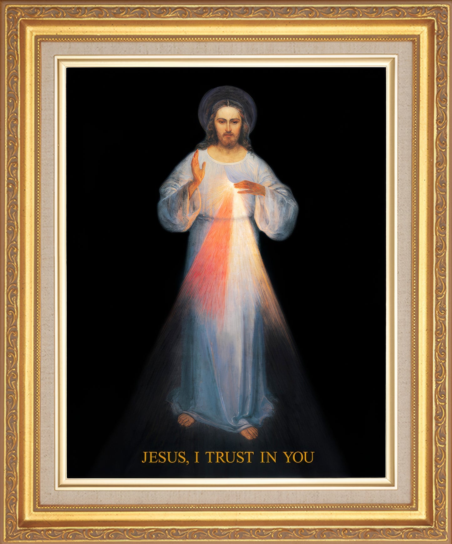 - Vilnius Divine Mercy 11x14 on Canvas - Frame FR1114