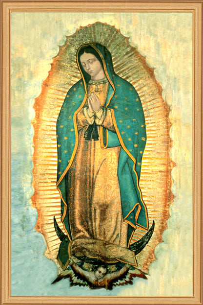 Our Lady of Guadalupe 10x18 on Canvas - ON SALE - Frame 7102