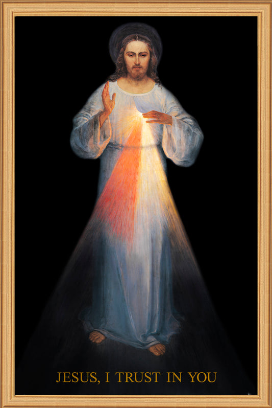 - Vilnius Divine Mercy 10x18 on Canvas - ON SALE - Frame 7102