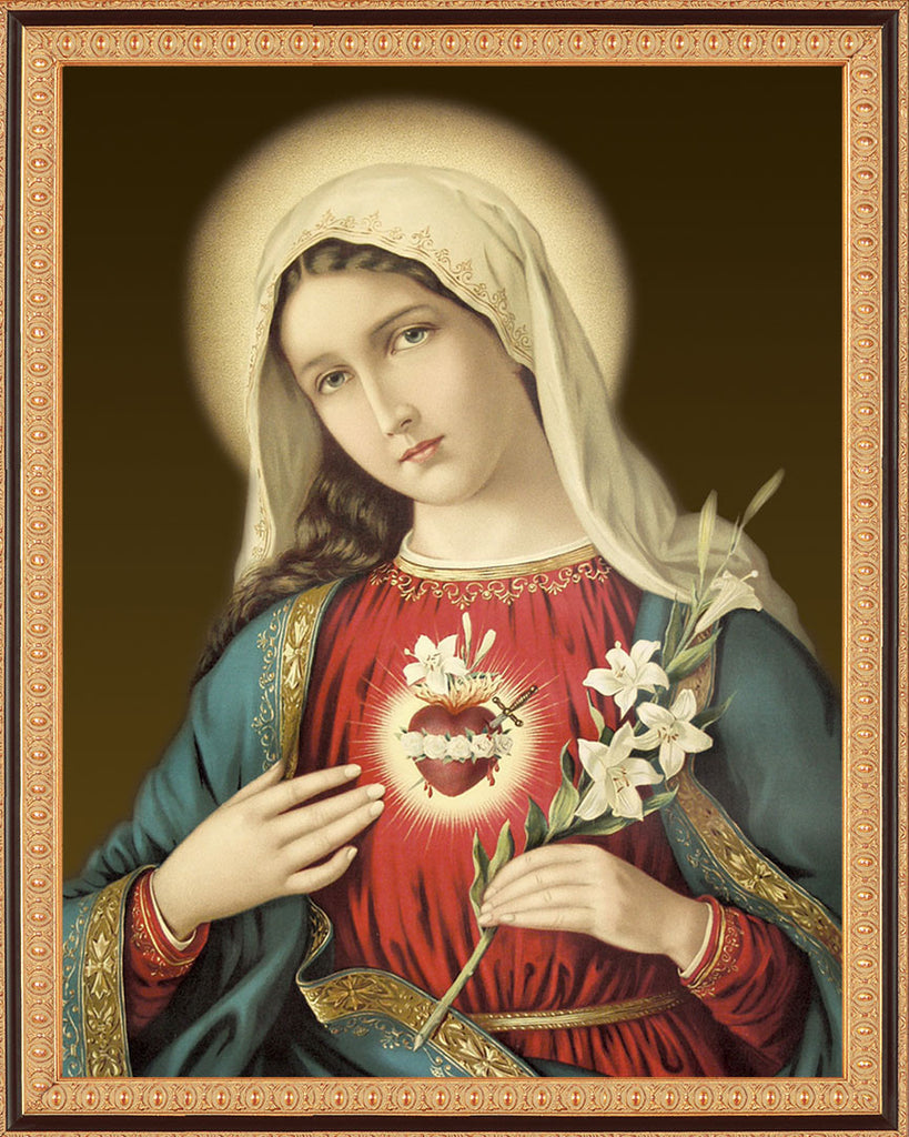 Immaculate Heart on Canvas - Frame 8135