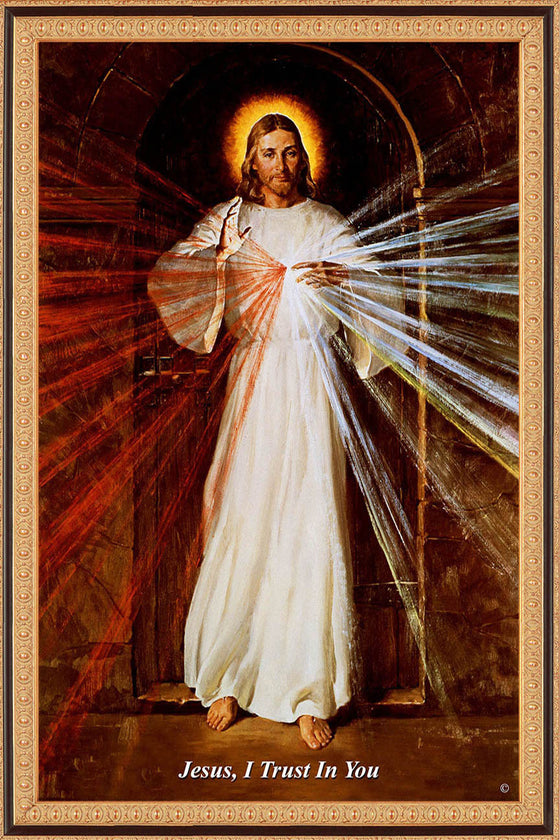 Skemp Divine Mercy on Canvas - Frame 8135